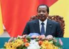 Le président du Cameroun, Paul Biya, assiste à une cérémonie de signature au Grand Palais du Peuple, le 22 mars 2018 à Pékin, en Chine.
