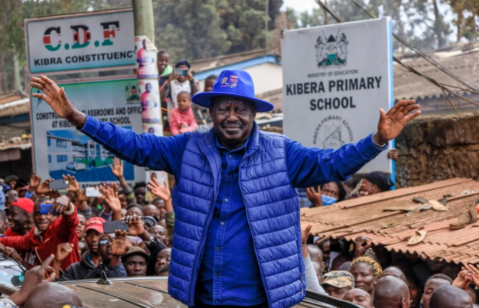 NAIROBI, KENYA : Le chef de l’opposition et candidat kenyan, Raila Odinga,