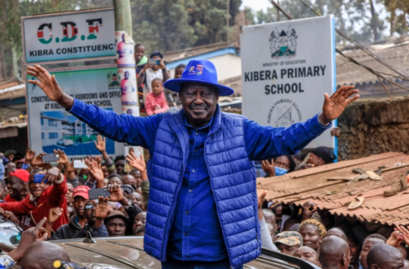 NAIROBI, KENYA : Le chef de l’opposition et candidat kenyan, Raila Odinga,