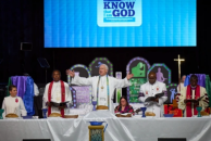 Lors du culte douverture de la Conférence générale de lÉglise méthodiste unie à Charlotte