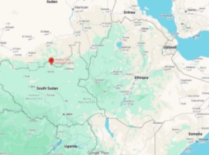 Emplacement du camp de réfugiés dAjoang Thok au Soudan du Sud.
