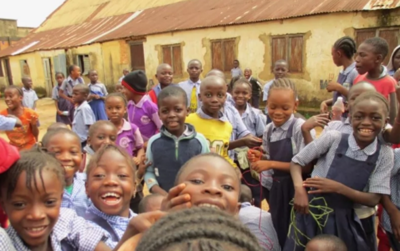 École au Nigéria (photo non datée).