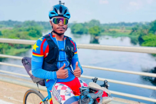 Masaisai a parcouru à vélo le trajet de Goma à Rabat, au Maroc, dans le cadre de son initiative « Pedals for Peace »
