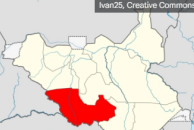 Localisation de lÉtat de lÉquatoria-Occidental au Soudan du Sud.