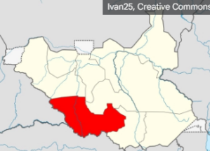 Localisation de lÉtat de lÉquatoria-Occidental au Soudan du Sud.