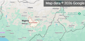 Localisation de lÉtat du Plateau, au Nigeria.
