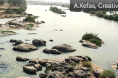 Rivière Kaduna le long de Karji, comté de Chikun, État de Kaduna, Nigeria.