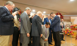 Dans son discours inaugural, Wissam Nasrallah expose sa vision du Séminaire Baptiste Arabe de Théologie comme une « avant-poste du Royaume » au service du monde arabe